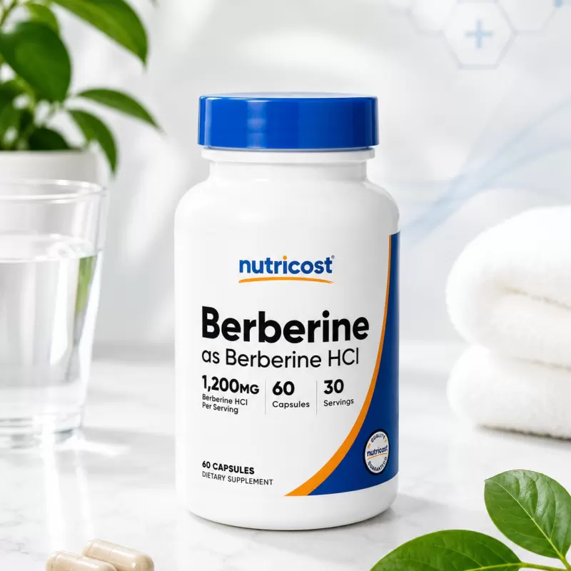 BERBERINE HCI 1200MG 60 TABLETS