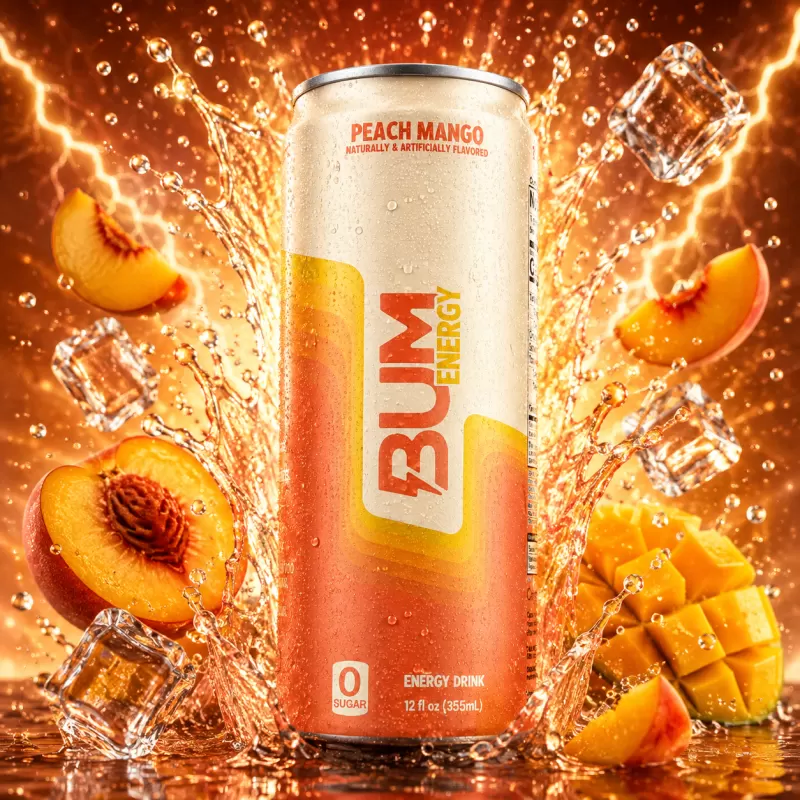 BUM ENERGY PEACH MANGO 355 ML