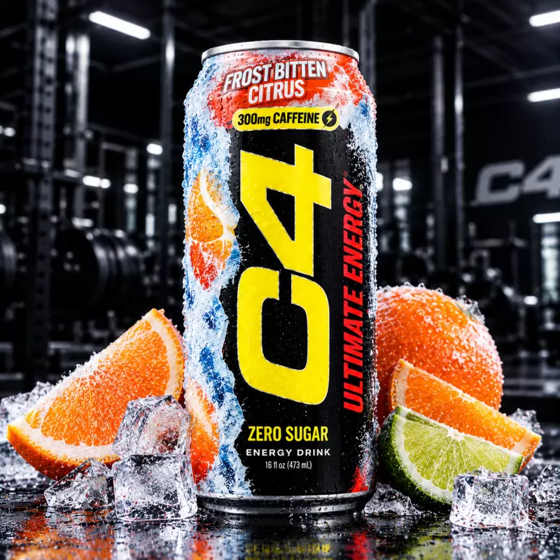 C4 ENERGY DRINK FROST BITTEN CITRUS 473ML