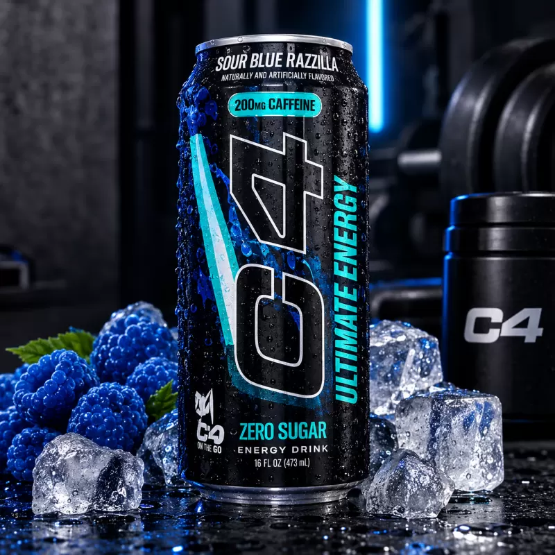 C4 ENERGY DRINK SOUR BLUE RAZZILLA 473ML