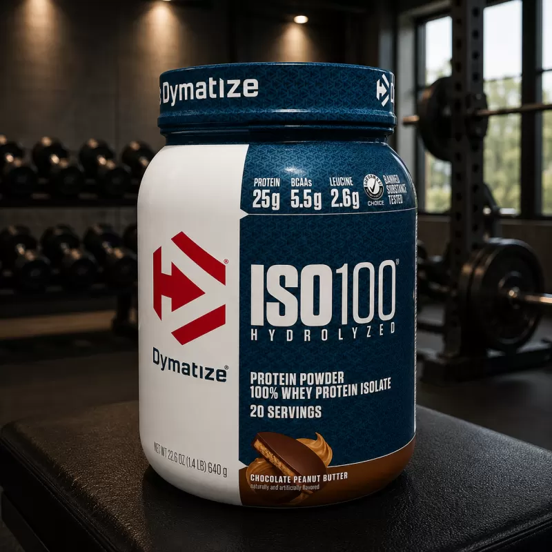DYMATIZE ISO 100 HYDROLIZED CHOCOLATE PEANUT BUTTER 1.43 LB / 20 SERVIDAS