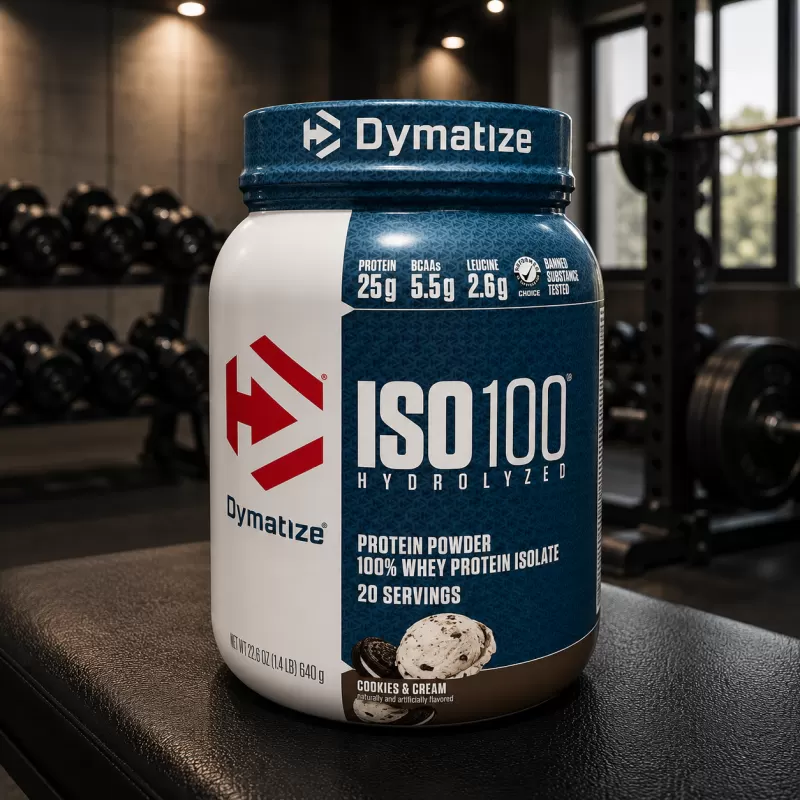DYMATIZE ISO 100 HYDROLIZED COOKIES 1.36 LB / 20 SERVIDAS