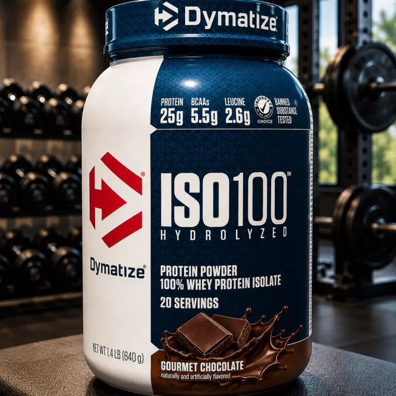 DYMATIZE ISO 100 HYDROLIZED GOURMET CHOCOLATE 1.43 LB / 20 SERVIDAS