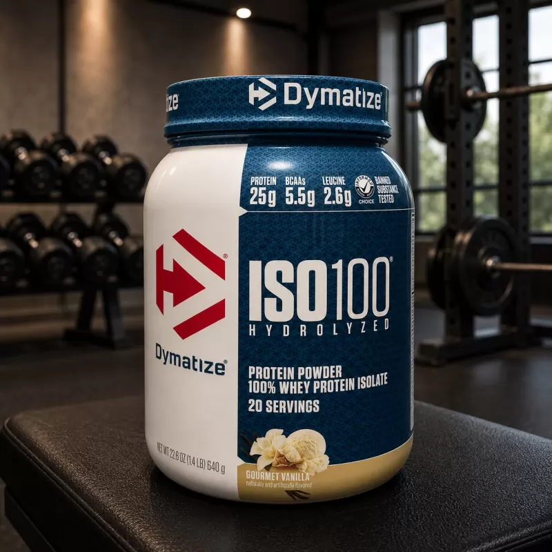 DYMATIZE ISO 100 HYDROLIZED VAINILLA 1.34LB / 20 SERVIDAS
