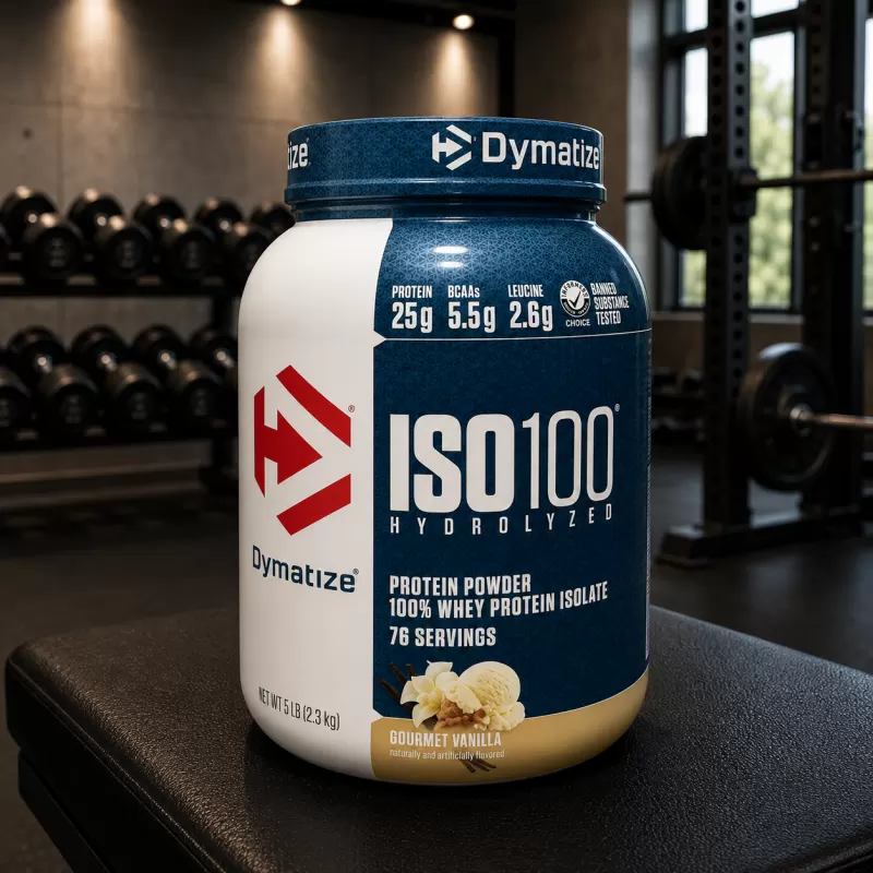 DYMATIZE ISO 100 HYDROLIZED VAINILLA 5LB / 76 SERVIDAS