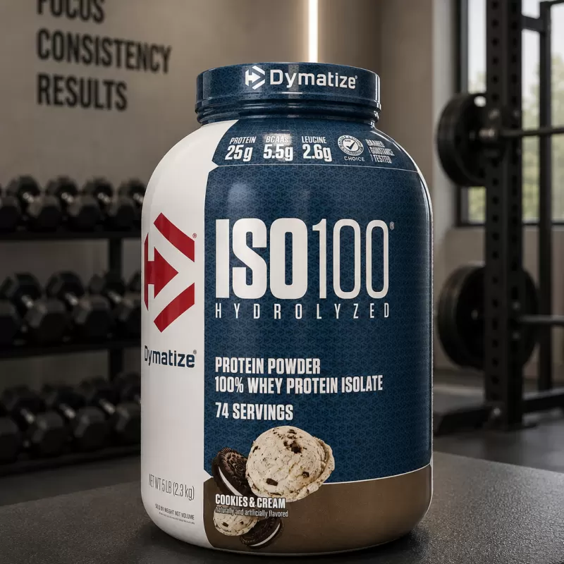 DYMATIZE ISO 100 HYDROLYZED COOKIES 5LB / 74 SERVIDAS
