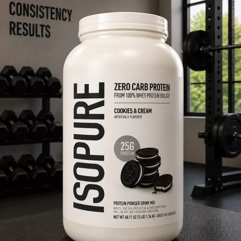 ISOPURE PROTEIN POWDER COOKIES & CREAM 44 SERVIDAS