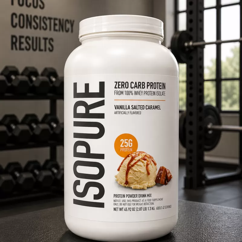 ISOPURE PROTEIN POWDER VAINILLA SALTED CARAMEL 42 SERVIDAS