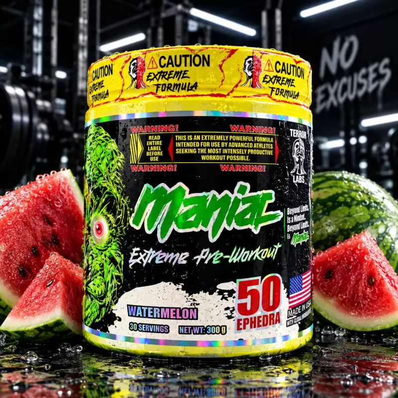 MANIAC EXTREME PRE WORKOUT WATERMELON 30 SERVIDAS