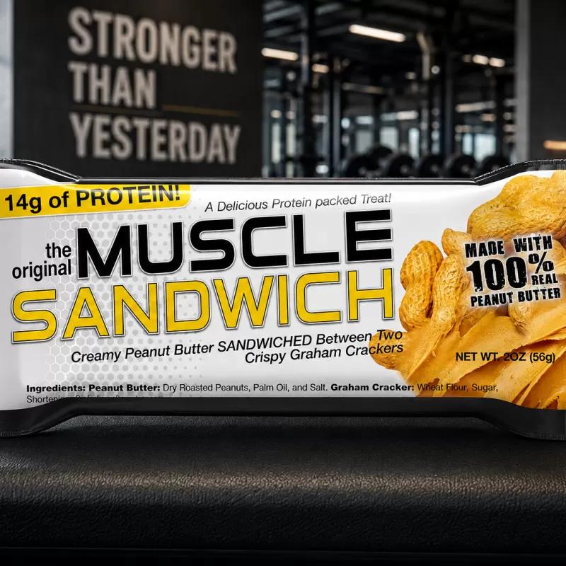 MUSCLE SANDWICH PEANUT BUTTER 1 SERVIDA