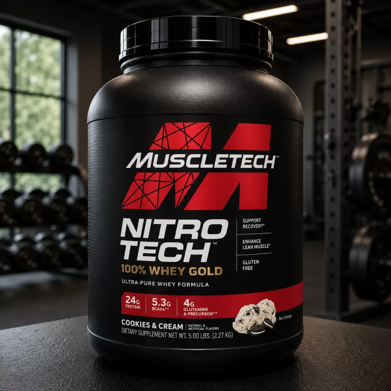 MUSCLETECH NITROTECH 100 WHEY COOKIES AND CREAM 5 LB