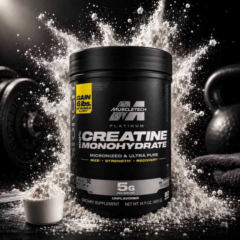 MUSCLETECH PLATINUM 100 CREATINA MONOHIDRATADA SIN SABOR 80 SERVIDAS