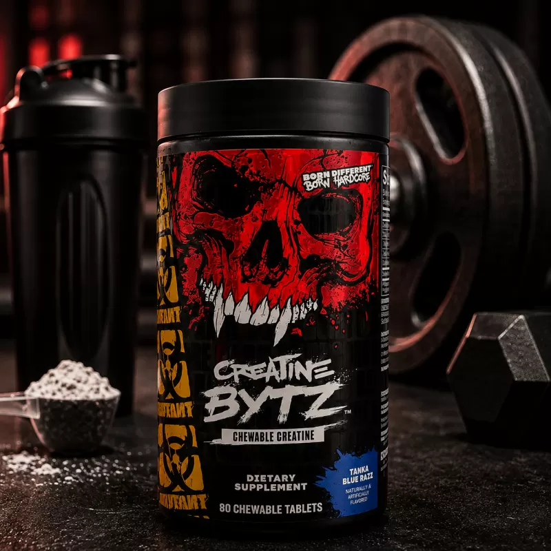 MUTANT CREATINA BYTZ TANGY BLUE RAZZ 80 TABLETS