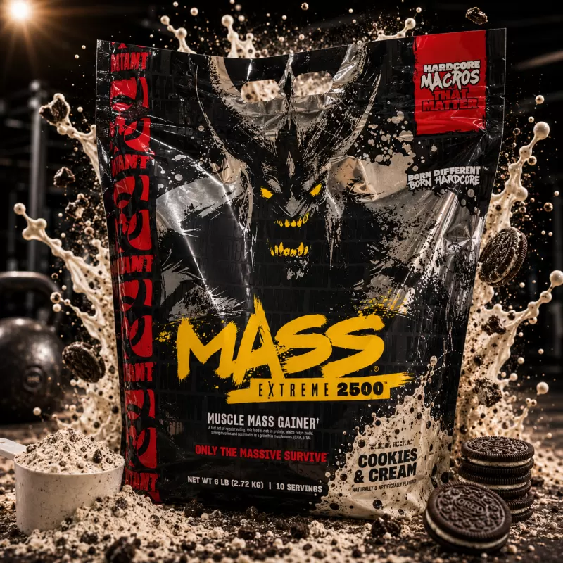 MUTANT MASS EXTREME 2500 COOKIES & CREAM FLAVOR 6 LB (2.72 KG)