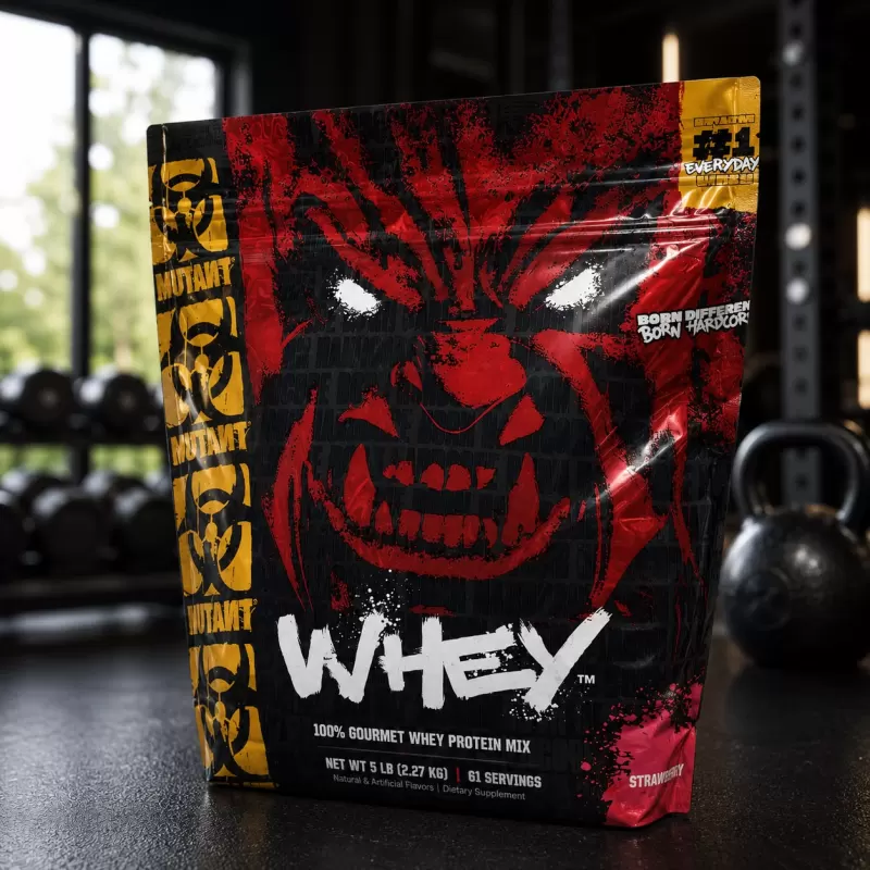 MUTANT WHEY STRAWBERRY CREAM FLAVOR 5 LB (2.27 KG) / 61 SERVIDAS