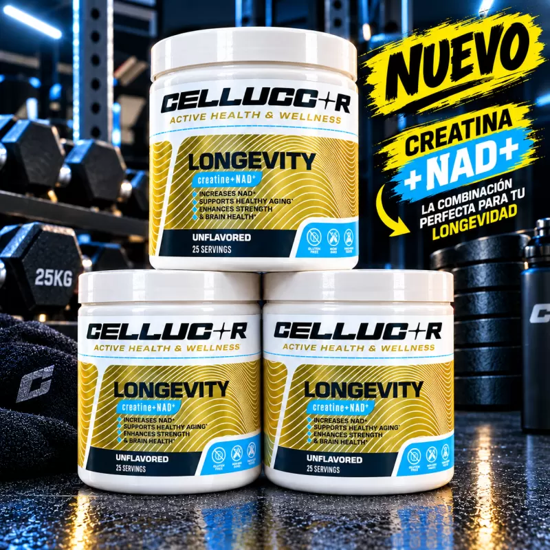 NAD+ Y CREATINA MONOHIDRATADA SIN SABOR 25 SERVIDAS