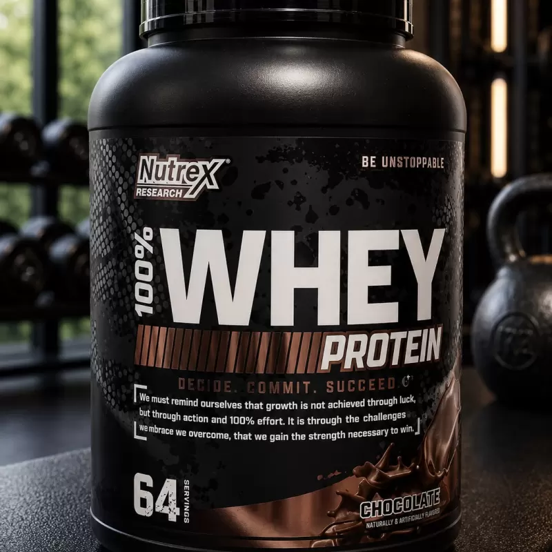 NUTREX 100% WHEY CHOCOLATE 5 LB / 64 SERVIDAS