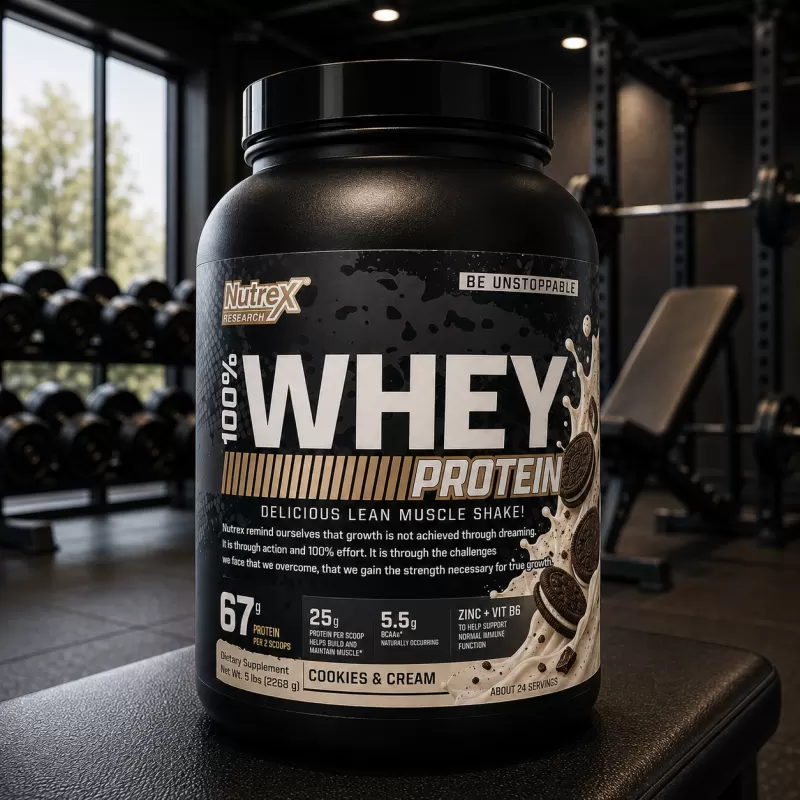 NUTREX 100% WHEY COOKIES AND CREAM 5 LB