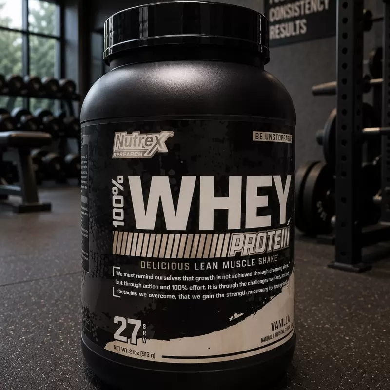 NUTREX 100% WHEY VANILLA 2 LB / 27 SERVIDAS