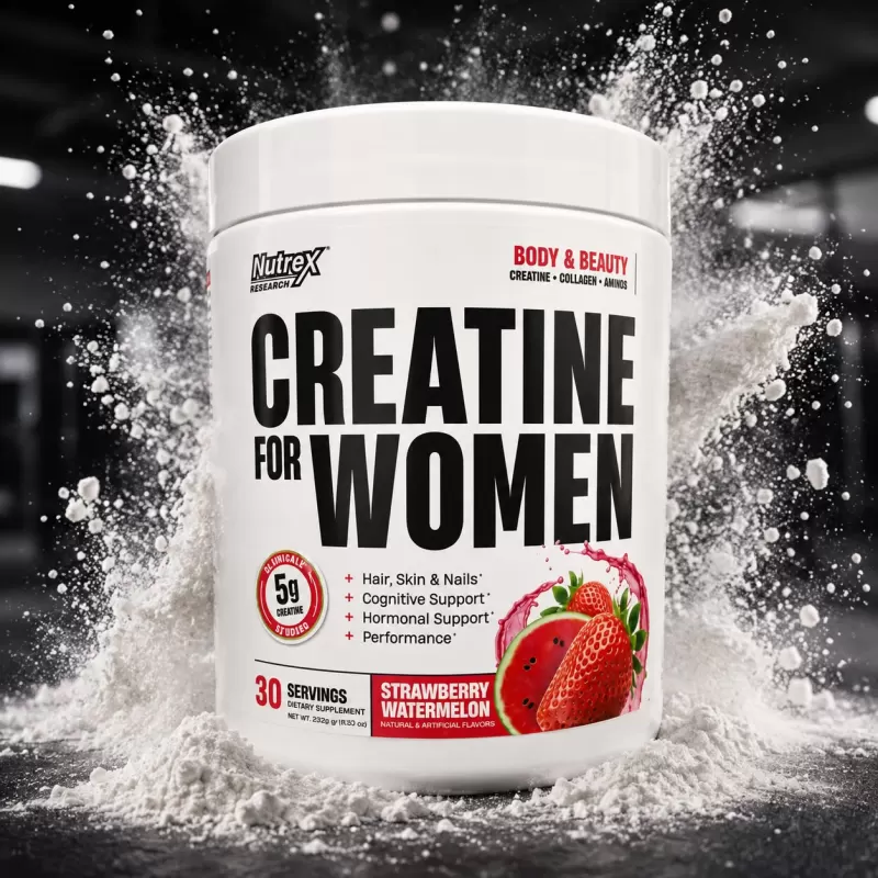 NUTREX CREATINA PARA MUJER STRAWBERRY 327G / 30 SERVIDAS