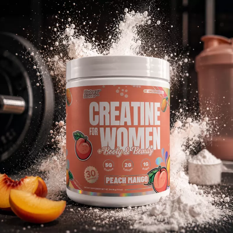 NUTREX CREATINA MONOHIDRATADA FOR WOMEN PEACH MANGO 30 SERVIDAS