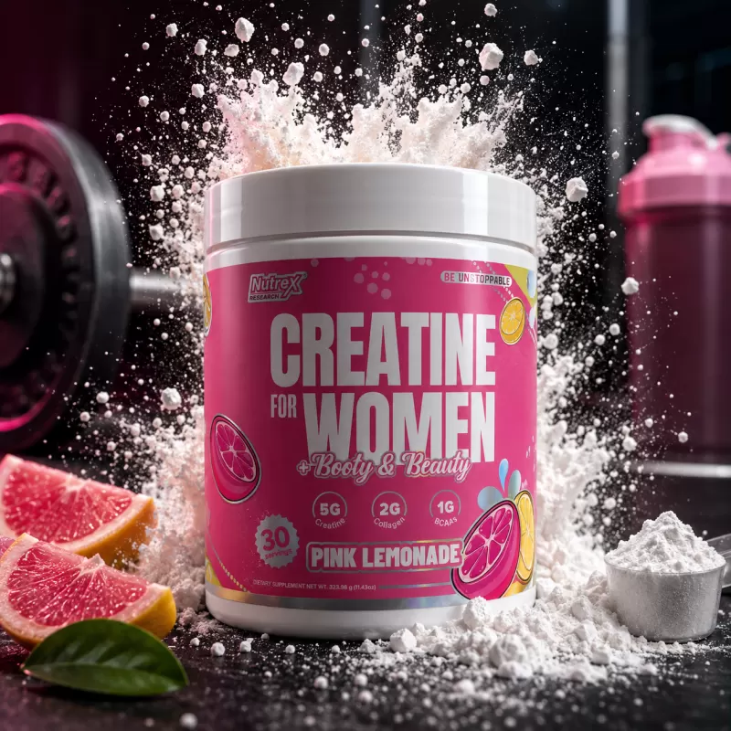 NUTREX CREATINA MONOHIDRATADA PARA MUJER PINK LEMONADE 30 SERVIDAS