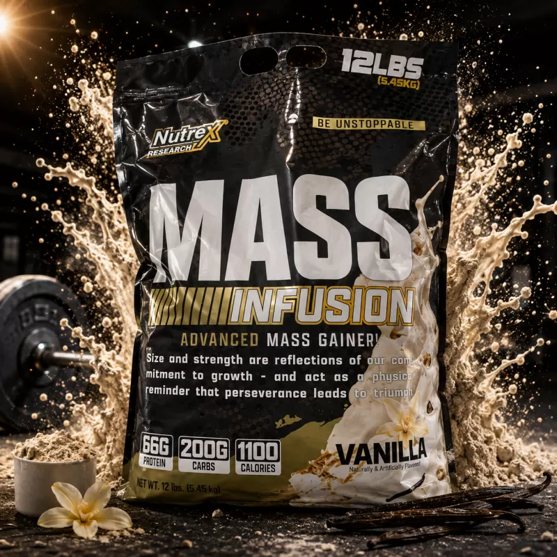 NUTREX MASS INFUSION VANILLA 19 SERVIDAS