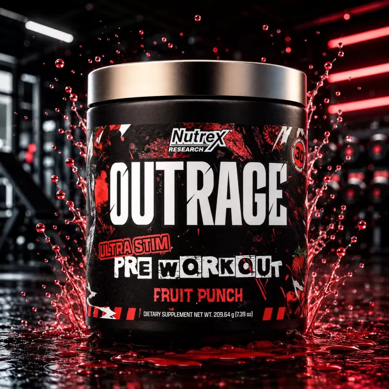 NUTREX OUTRAGE FRUIT PUNCH 30 SERVIDAS