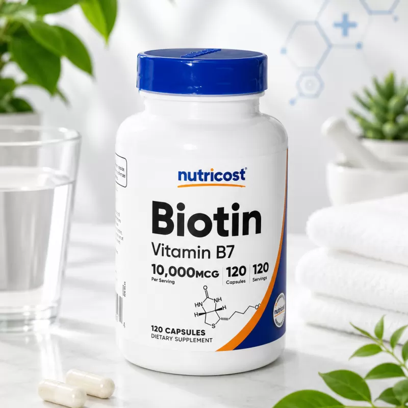 NUTRICOST BIOTIN 10 000MCG 120 TABLETS
