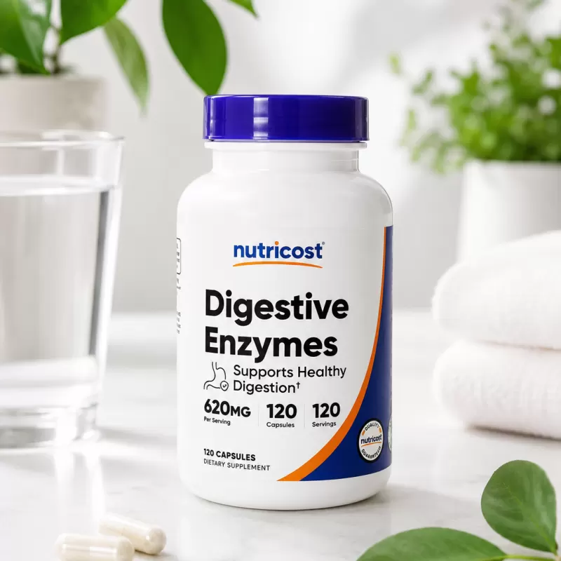 NUTRICOST DIGESTIVE ENZYMES 120 TABLETS
