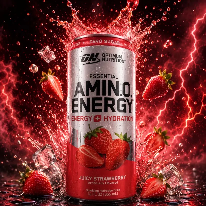 OPTIMUM NUTRITION AMINO ENERGY JUICY STRAWBERRY 355 ML