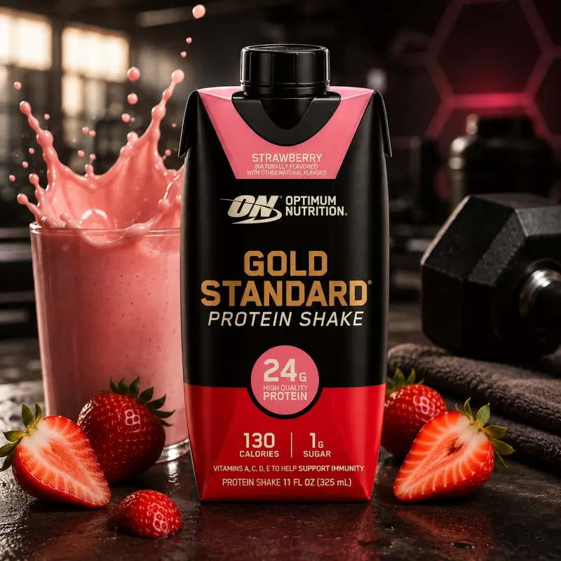 OPTIMUM NUTRITION GOLD STANDARD PROTEIN SHAKE STRAWBERRY 325 ML