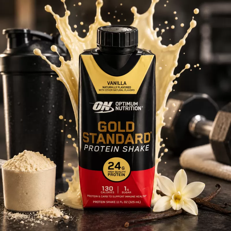 OPTIMUM NUTRITION GOLD STANDARD PROTEIN SHAKE VAINILLA 325 ML