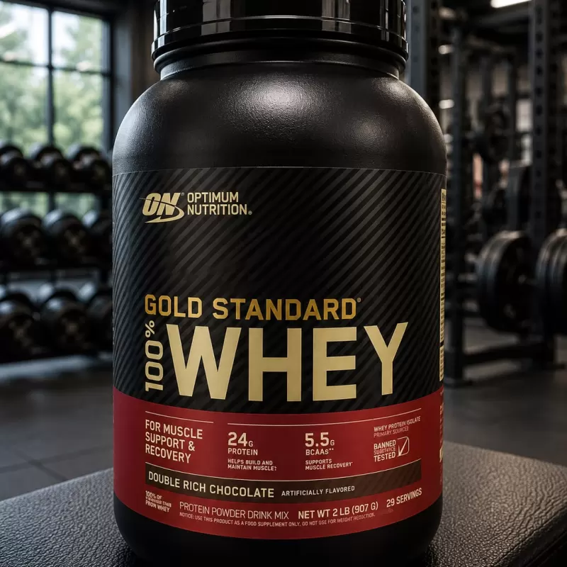 OPTIMUM NUTRITION GOLD STANDARD WHEY PROTEIN DOUBLE RICH CHOCOLATE 2LB / 29 SERVIDAS
