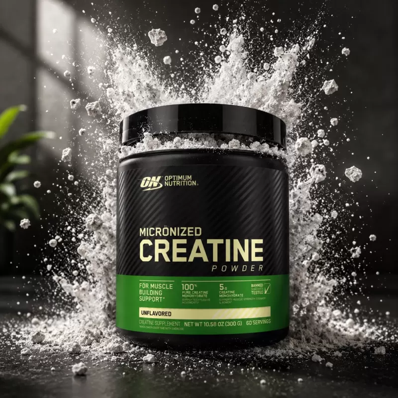 OPTIMUM NUTRITION CREATINA MONOHIDRATADA SIN SABOR 300G / 60 SERVIDAS