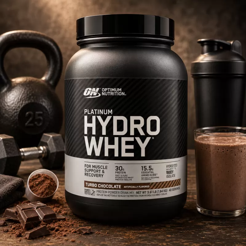 OPTIMUM NUTRITION PLATINUM HYDRO WHEY TURBO CHOCOLATE 40 SERVIDAS