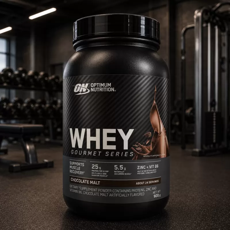 OPTIMUM NUTRITION WHYE GOURMET SERIES CHOCOLATE MALT 24 SERVIDAS