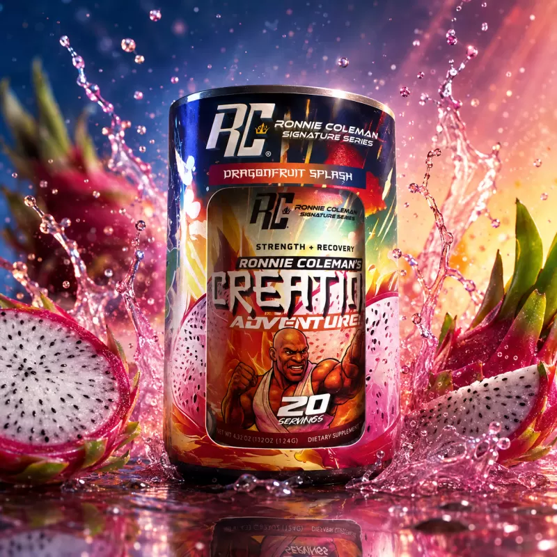 RONNIE COLEMAN CREATINA ADVENTURE DRAGONFRUIT SPLASH 20 SERVIDAS