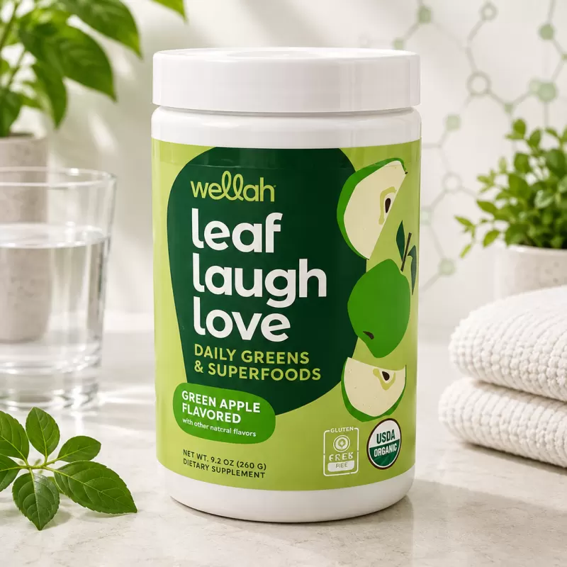 WELLAH LEAF LAUGH LOVE GREEN APPLE 30 SERVIDAS